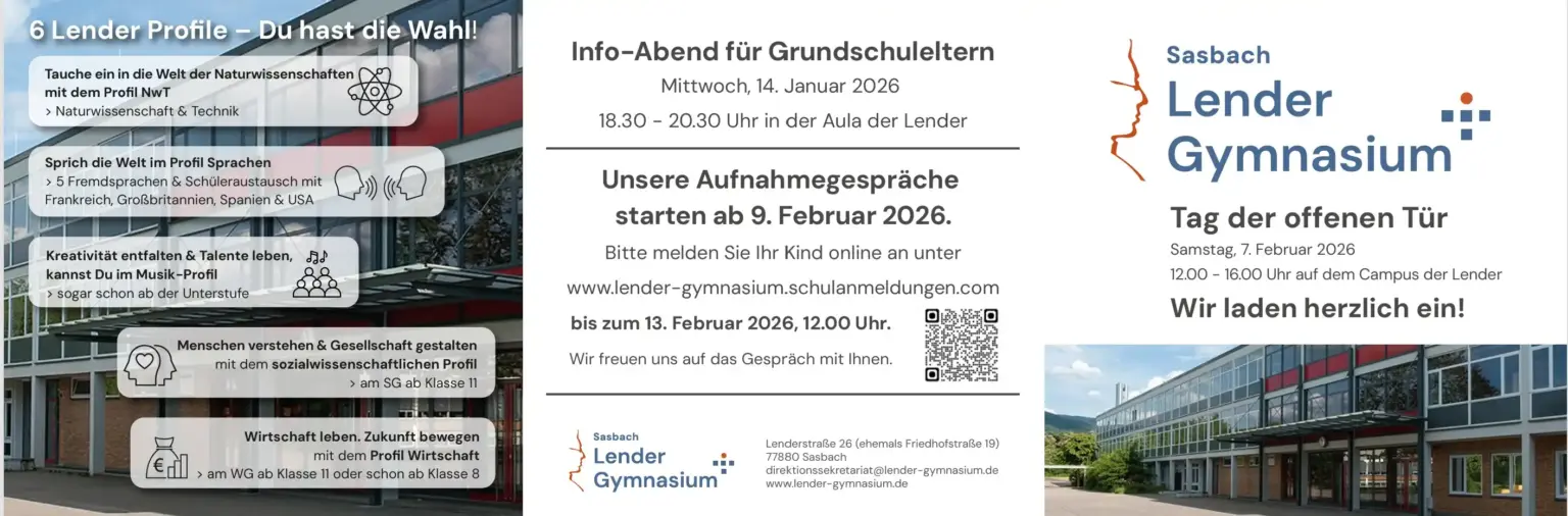 2025 26 Lender Gymnasium Flyer AG und TdoT S1