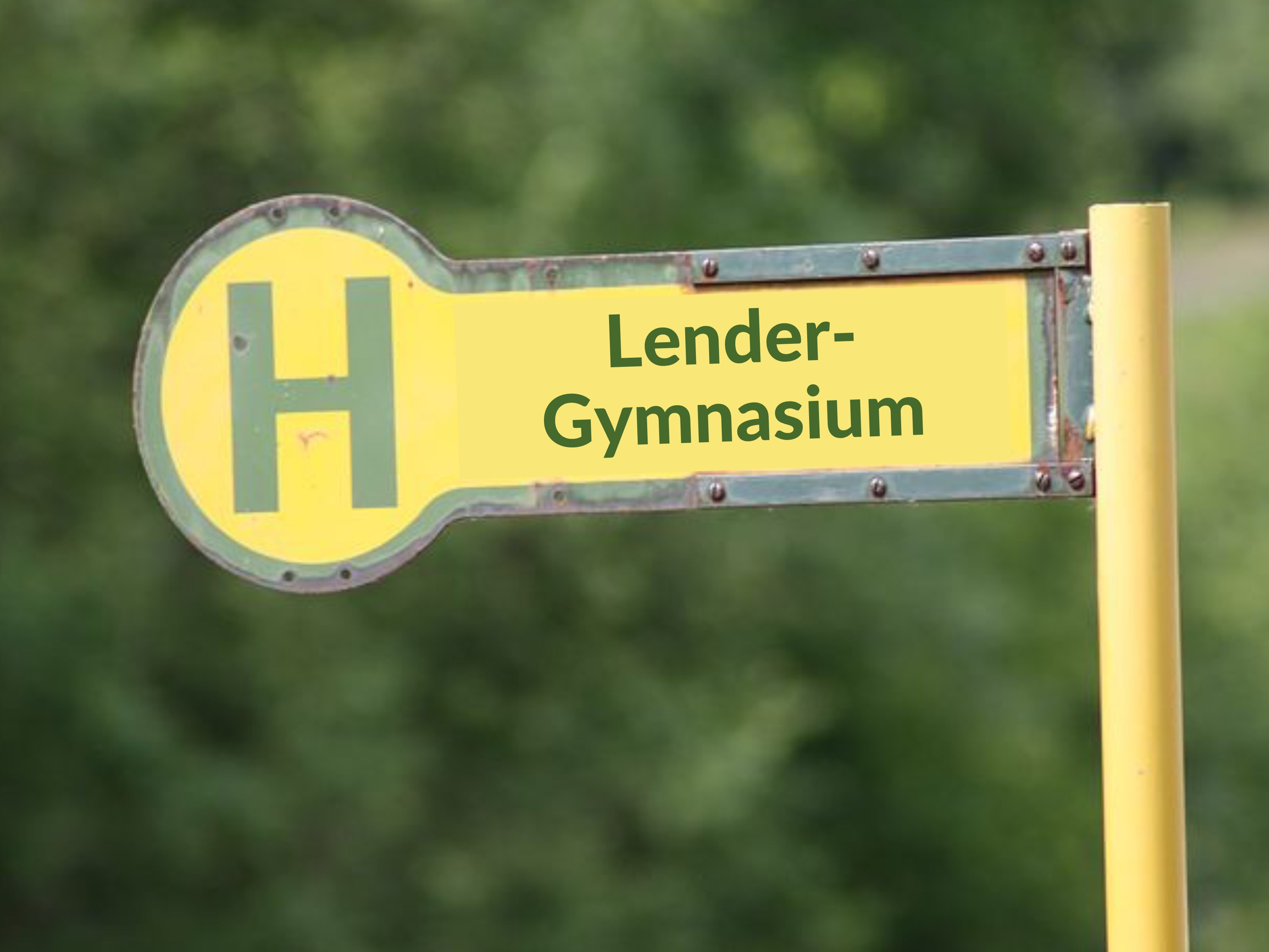 Lender Gymnasium Kachel Lender Bushaltestelle Kachel