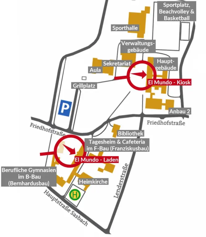 Lender Gymnasium Lageplan Hinweis El mundo